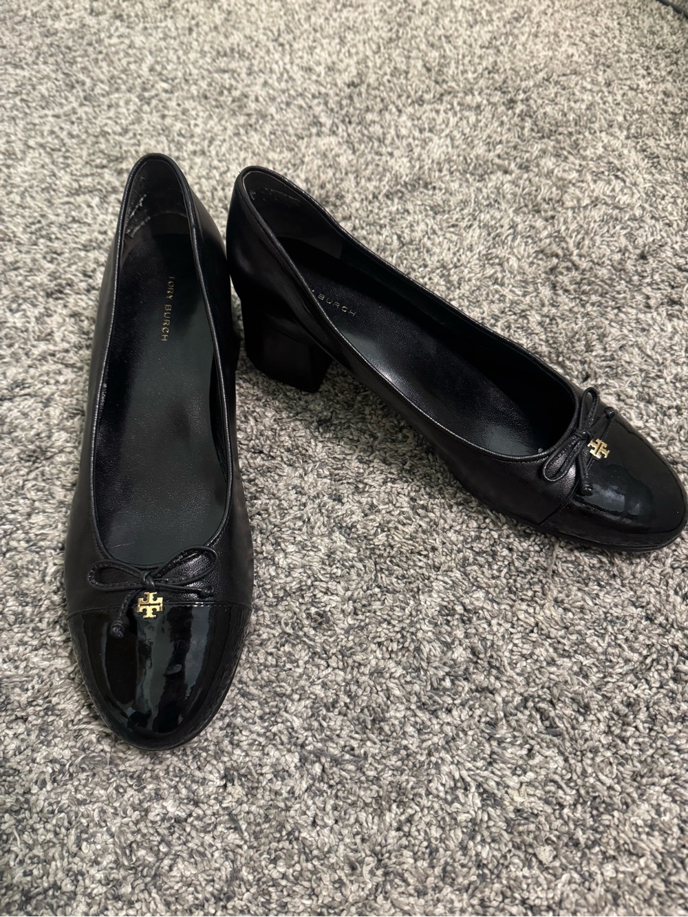 Tory Burch Cap Toe Ballerina Pump Retail $325